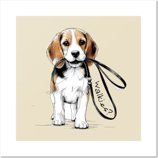 WALKIES - Beagle Posters and Art